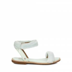 UGG Women's Fluff Springs Patent Sandal Sheepskin