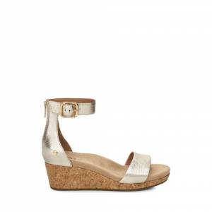 UGG Women's Zoe II Metallic Wedge Leather