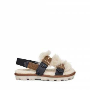 UGG Women's Fluff Punk Slingback Leather