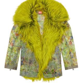 Diesel Shaggy Devoré Denim Jacket "De-Bika-Fse"