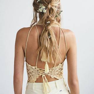 Free People Top "Be My Battenburg Bodysuit"