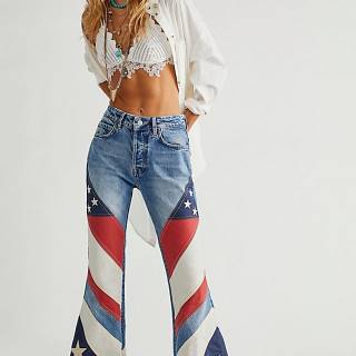 Free People Flare Jeans "Americana Betsy"