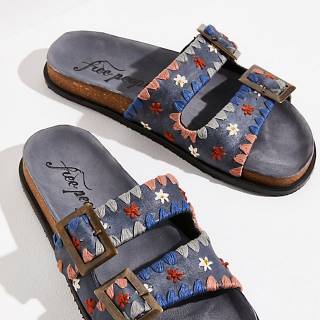 Free People Sandals "Wildflowers Footbed"