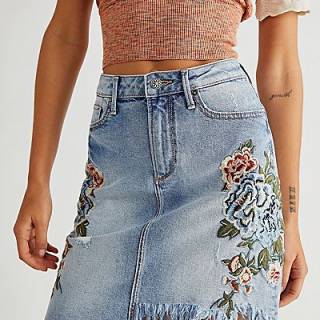 Driftwood Denim Mini Skirt "Veronica"