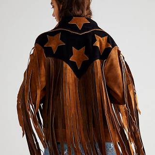 Understated Leather Jacket "American Woman"