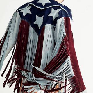 Understated Leather Fringe Jacket "American Woman"