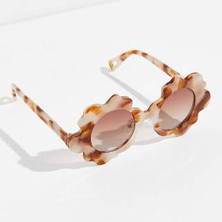 Lele Sadoughi Round Sunglasses "Daisy"
