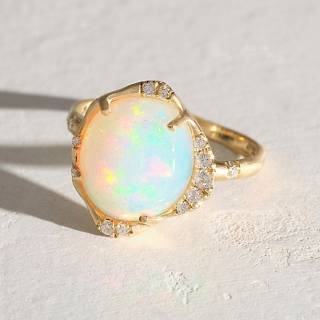 Sirciam Jewelry 14k Stardust Opal Ring