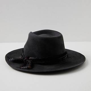 Mossant Black Felt Hat "Rebel Rebel"
