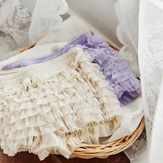 Free People Ruffled Lace Shorts "Feeling For Lace Shorties"