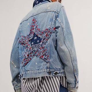 Tricia Fix Denim Jacket "Americana Star"