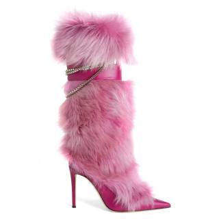 Giuseppe Zanotti Heel Boots "Amaia Chain"