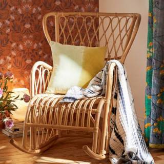 Rattan Rocking Chair "Elise"
