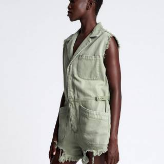 OneTeaspoon Utility Jumpsuit "Khaki Pallisades Romper"