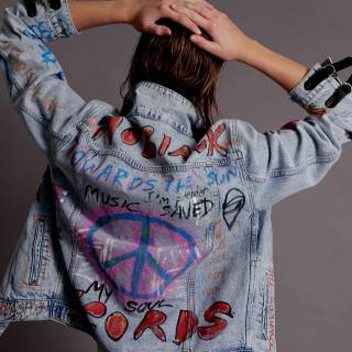 OneTeaspoon Graffiti Denim Jacket "Epic Records"