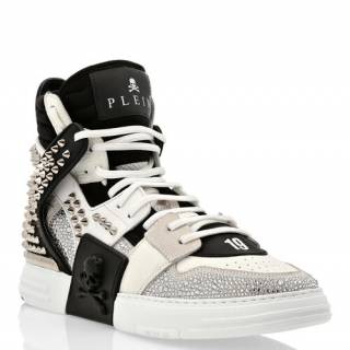 Philipp Plein Sneakers "Men's High-Top Studded Phantom Kick$ Skull"