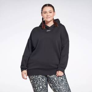 Reebok Women's Lux Oversized Hoodie (Plus Size) in Black (100014689)