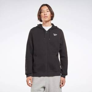 Reebok Identity Men's Fleece Zip-Up Hoodie in Black (100054997)