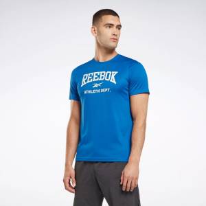 Reebok Men's Workout Ready Graphic T-Shirt in Blue (100061471)