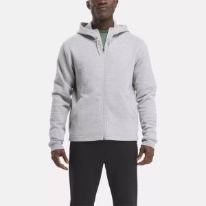 Reebok Men's Active Collective DreamBlend Full-Zip Hoodie in Grey (100075605)