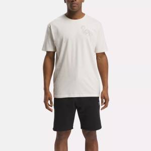 Reebok Men's Glo-Ball Tonal Tee in White (100210333)