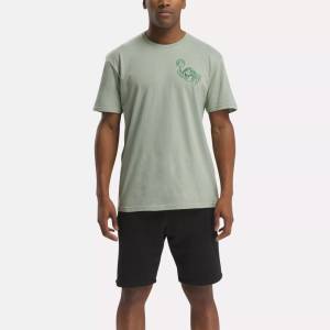 Reebok Men's Glo-Ball Tonal Tee in Green (100210335)