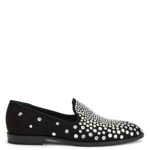 Giuseppe Zanotti Black Loafers "PEGHASUS"
