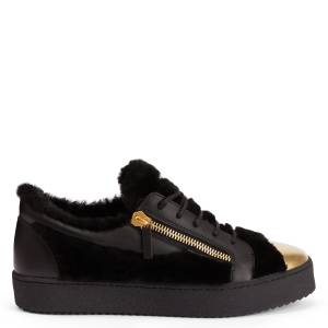 Giuseppe Zanotti Black Low-Top Sneakers "FRANKIE WINTER"