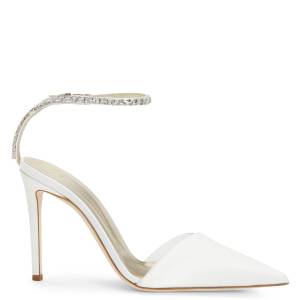 Giuseppe Zanotti White Pumps "XENYA CRYSTAL"