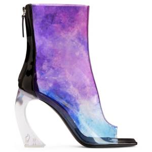 Giuseppe Zanotti Vinyl Heel Boots "Nordlyss Booties"