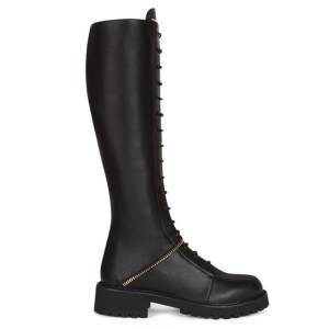 Giuseppe Zanotti Women's Tall Combat Boots "Ethelfleda"