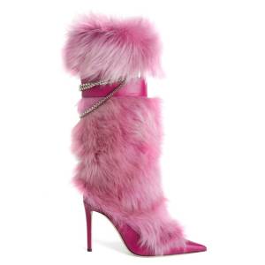 Giuseppe Zanotti Heel Boots "Amaia Chain"