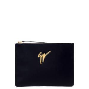 Giuseppe Zanotti Pouches MARCEL Dark Blue Velvet Bag
