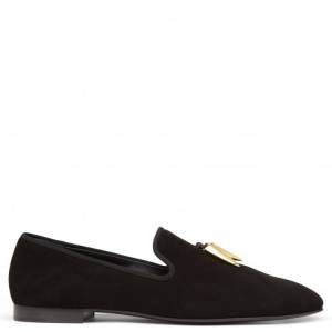 Giuseppe Zanotti Loafers SHARK Brown Suede Men's Shoes