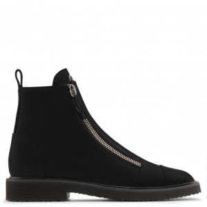 Giuseppe Zanotti Boots JEROME Black Leather Men's Shoes