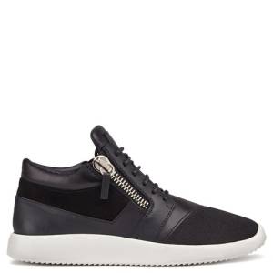 Giuseppe Zanotti Mid Tops - RUNNER - Men's Black Sneakers