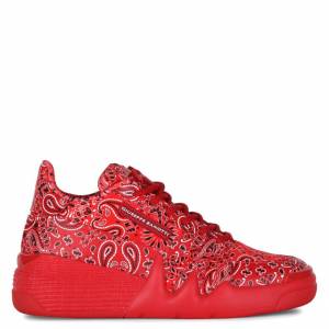 Giuseppe Zanotti Women's Sneakers "Red Paisley Talon"