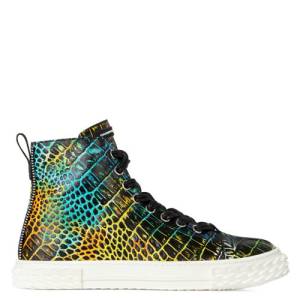 Giuseppe Zanotti Sneakers "Men's Crocodile-Print High Top Blabber"