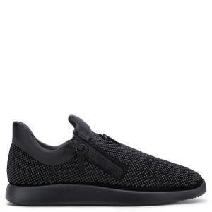 Giuseppe Zanotti Low Tops - RUNNER SUEDE - Men's Black Sneakers