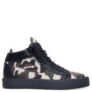 Giuseppe Zanotti Mid Tops - KRISS - Men's Light Camouflage Sneakers