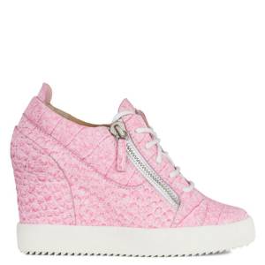Giuseppe Zanotti Women's Sneakers "Pink Addy Wedge"