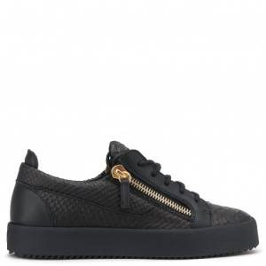 Giuseppe Zanotti Sneakers "Nicki" Women's Black Python Low Tops