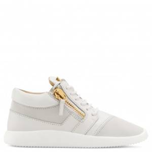 Giuseppe Zanotti Sneakers RUNNER White Suede Women's Low Tops