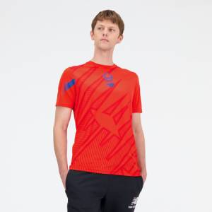 New Balance Men's Lille LOSC Lightweight T-Shirt - Red (MT231088NEF)