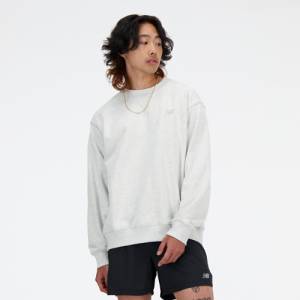 New Balance Men's Athletics French Terry Crew - Grey (MT41506AHH)