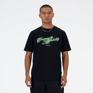 New Balance Men's Klutch Community is a Mentality T-Shirt - Black (MT41805BK)