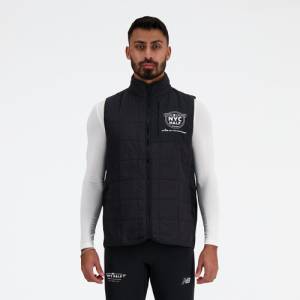 New Balance Men's United Airlines NYC Half Athletics Heat Layer Vest - Black (MV41283CBK)