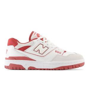 New Balance 550 Men's Lifestyle Shoes - White / Red (BB550STF)