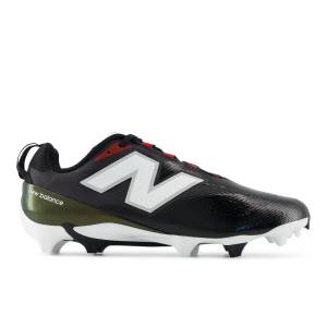 New Balance Unisex BurnX5 Lacrosse Shoes - Black / White / Red (BURNLBK5)