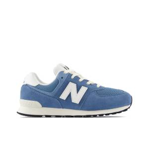 New Balance Kids' 574 Core Lace Sneakers Shoes - Blue / White (G57479P)
